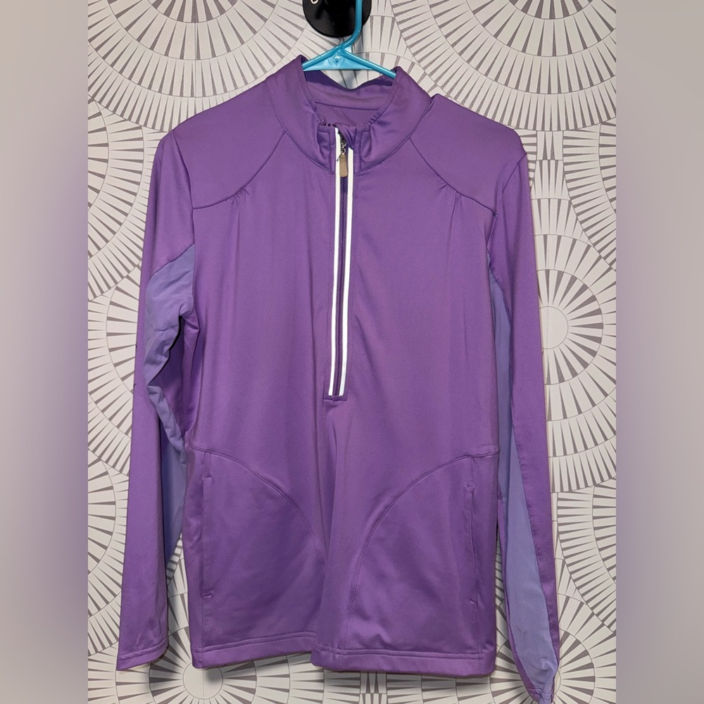 Bette‎ & Court Women’s Purple Full Zipper Athletic Jacket Size Medium